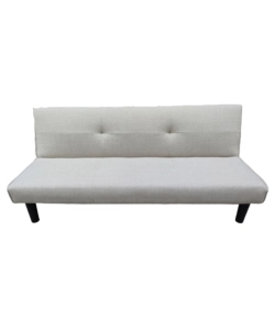 DIVANO LETTO 3 POSTI "ASTRID" IN TESSUTO TORTORA, 168X74X78 CM